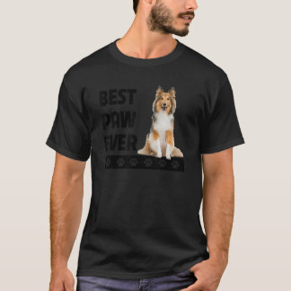 Sheltie Hund Fars dag Shetland Sheepdog Own T Shirt