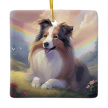 Sheltie Hund Memorial Rainbow Bridge Personlig