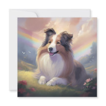 Sheltie Hund Memorial Rainbow Bridge Personlig