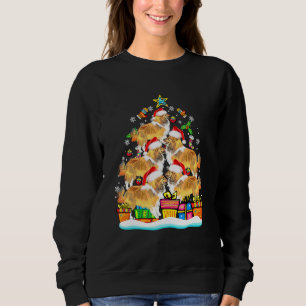 Sheltie julgran jultomte mössa dekorationer Xmas T Shirt