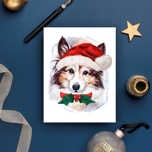 Sheltie julklappar för hundälskare helg vykort