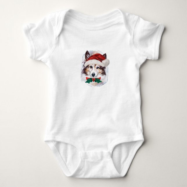 Sheltie julklappar till hundälskare t shirt (Framsida)