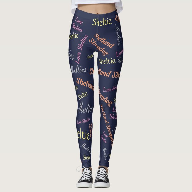Sheltie kärlek leggings (Framsida)