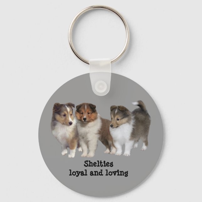 Sheltie Keychain Nyckelring (Framsida)