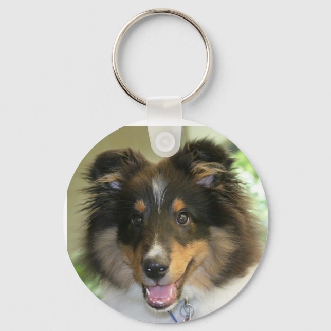 Sheltie Keychain Nyckelring (Framsida)