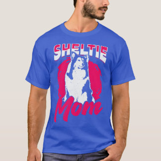 Sheltie Mamma Hund Shetland Sheepdog Älskare Gift T Shirt