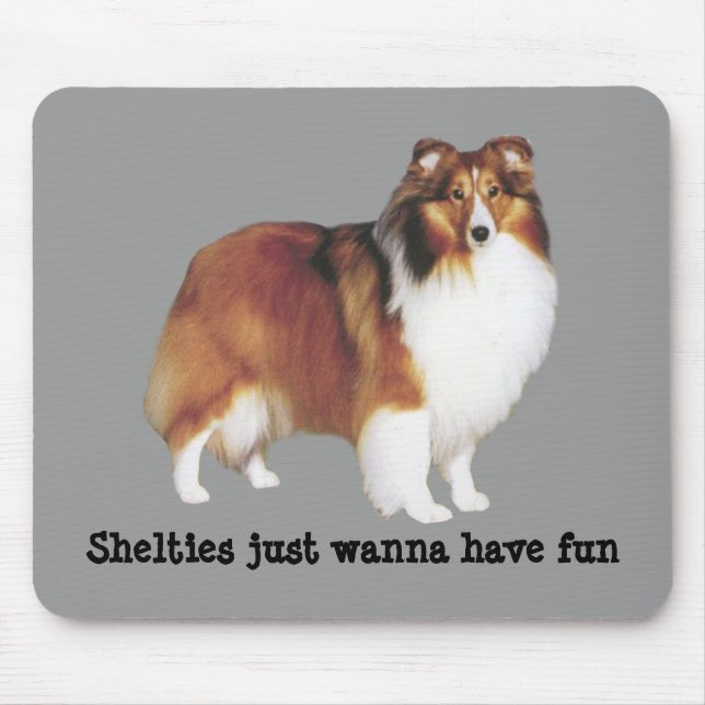 Sheltie Mousepad Musmatta (Framsidan)