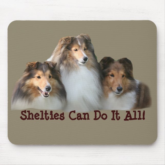 Sheltie Mousepad Musmatta (Framsidan)