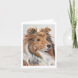 Sheltie Notecards Kort