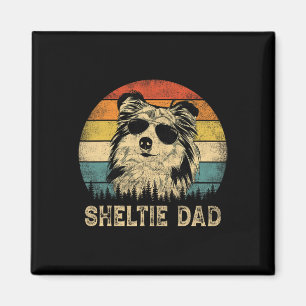 Sheltie Pappa Hundälskare Fars dag Tee Magnet
