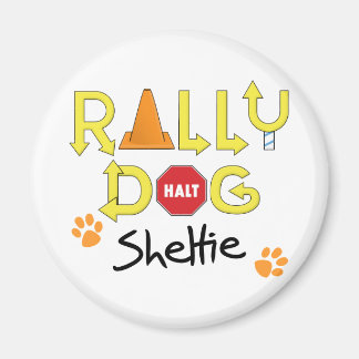 Sheltie Rally Hund Magnet