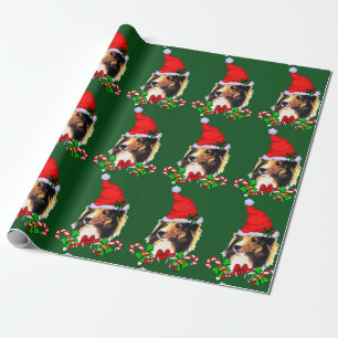 Sheltie Santa jul Presentpapper