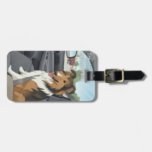 Sheltie-serieteckning Bagagebricka
