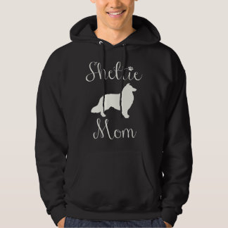 Sheltie, Shelties Vacker Skrift Sheltie Mamma Hoodie