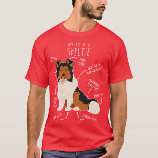 Sheltie Shetland Sheepdog Anatomy 1 T Shirt