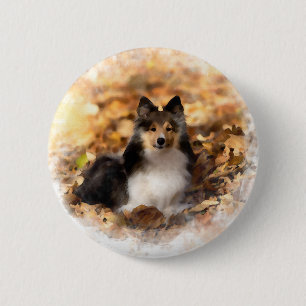 Sheltie Shetland Sheepdog Art Painting Knapp