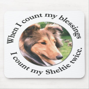 Sheltie som välsignar #4 Mousepad Musmatta