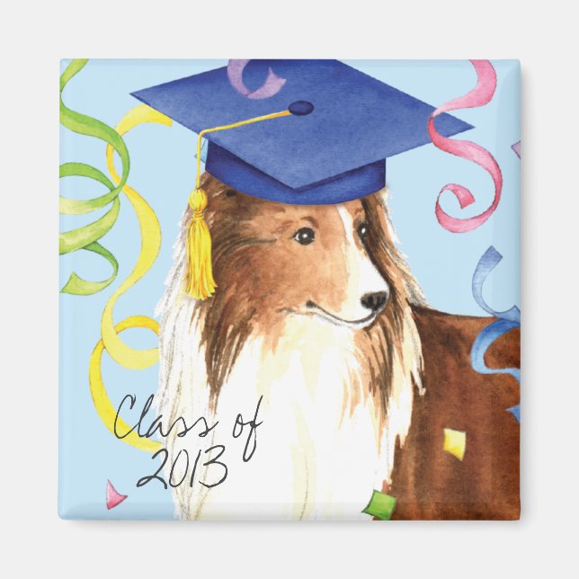 Sheltie Student Magnet (Framsidan)
