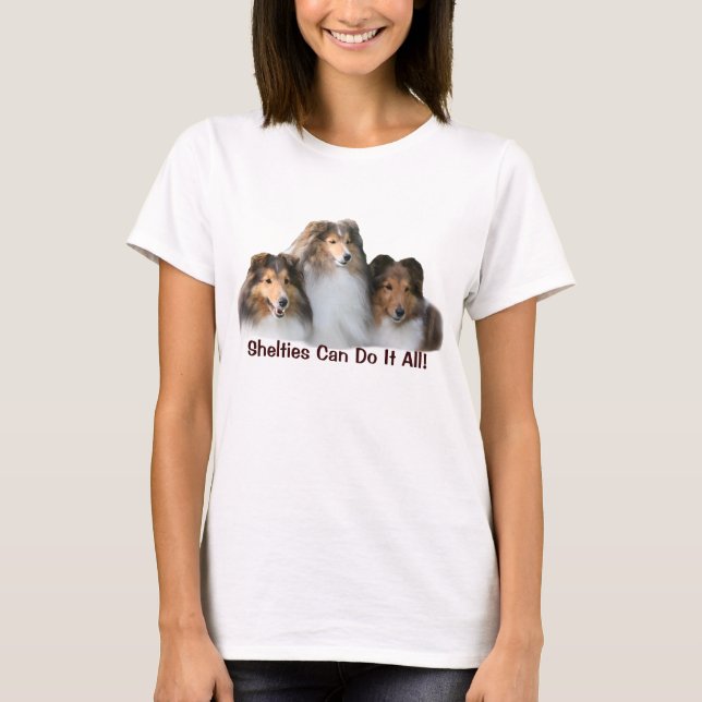 Sheltie T-tröja T Shirt (Framsida)