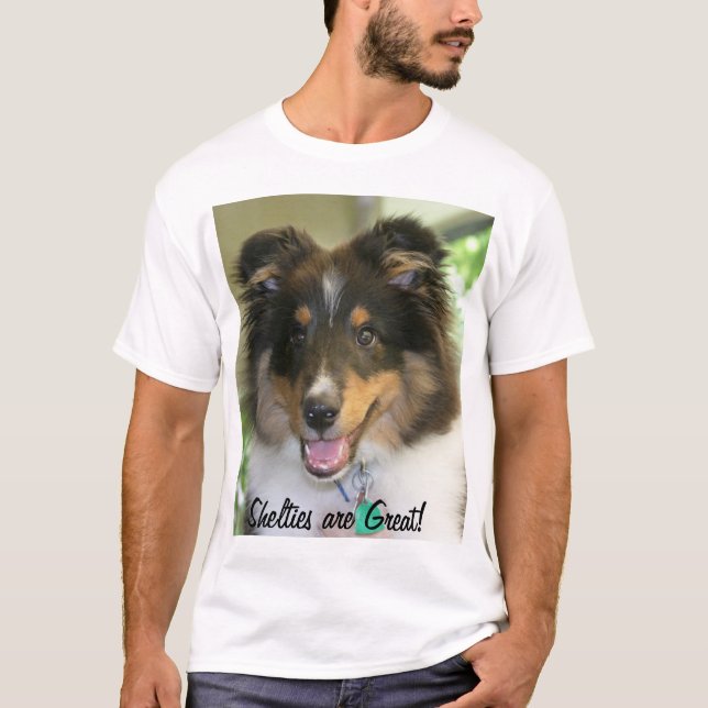 Sheltie T-tröja Tröja (Framsida)