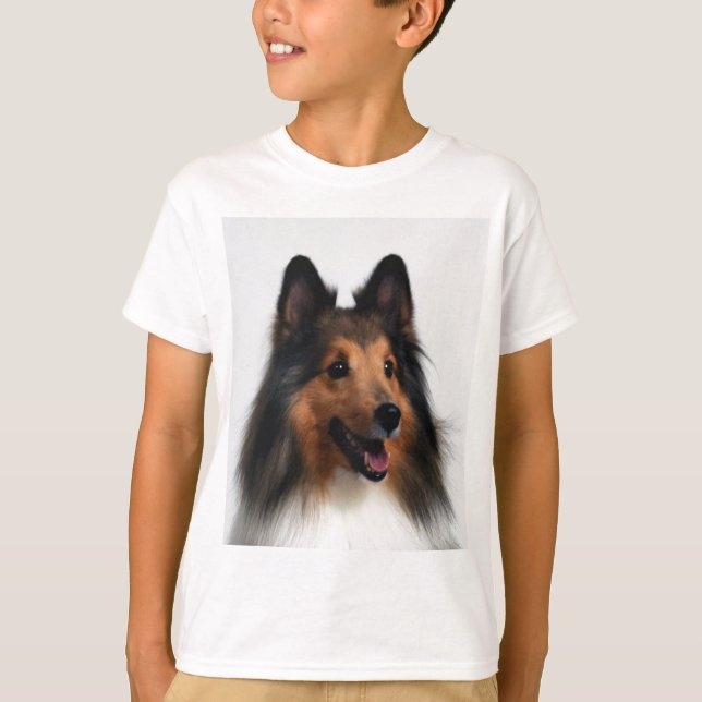 Sheltie T-tröjaför barn T-shirt (Framsida)