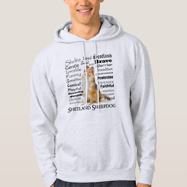 Sheltie Traits Hoodie (Framsida)