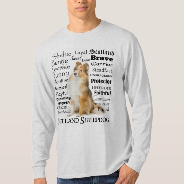 Sheltie Traits T-Shirt (Framsida)