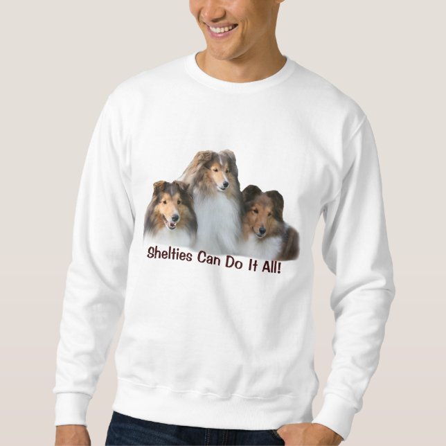 Sheltie tröja sweatshirt (Framsida)