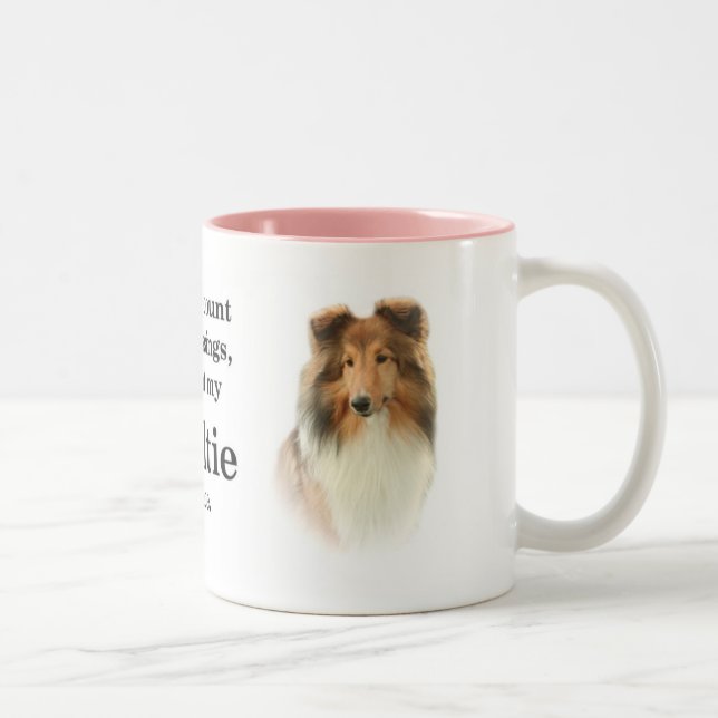 Sheltie välsignelsemugg Två-Tonad mugg (Höger)