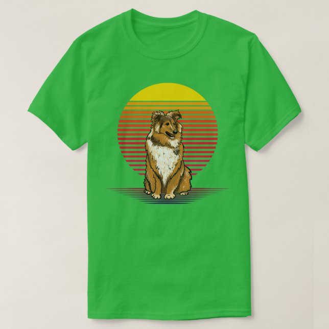 Sheltie Vapor T Shirt (Design framsida)