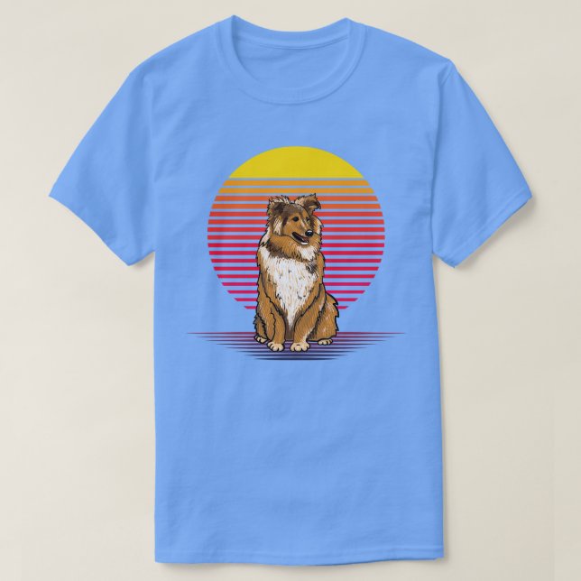 Sheltie Vapor T Shirt (Design framsida)