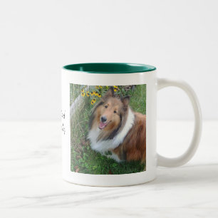 Sheltie with Flowers Mugg