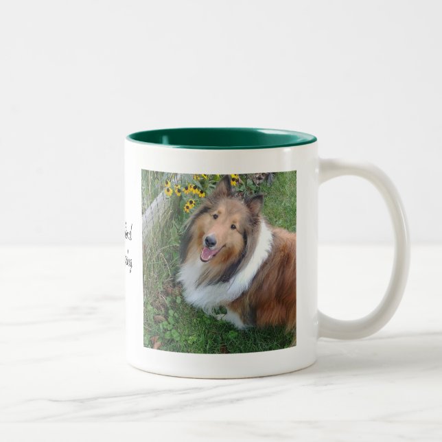 Sheltie with Flowers Mugg (Höger)
