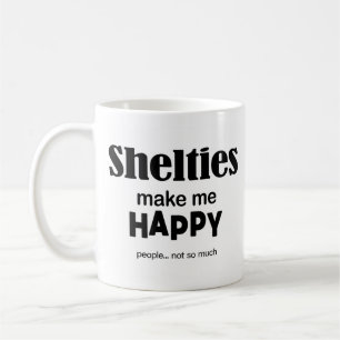 Shelties gör mig Lycklig Kaffemugg