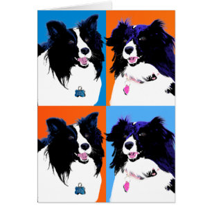 Shelties popkonst hälsningskort