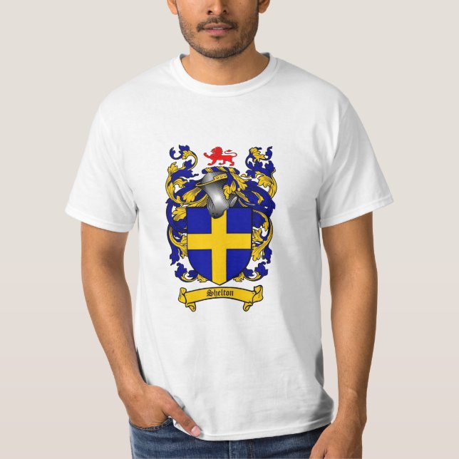 Shelton familjvapensköld - Shelton vapensköld Tee (Framsida)