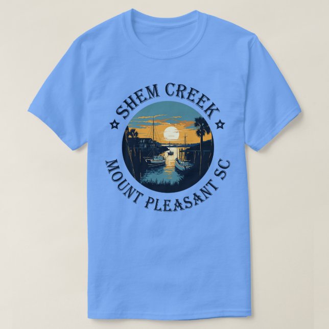 Shem Bäck Sunset Mount Pleasant SC T Shirt (Design framsida)