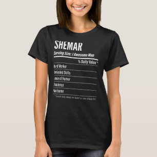 Shemar betjänar Storleka kalorier för näringsvärde T Shirt