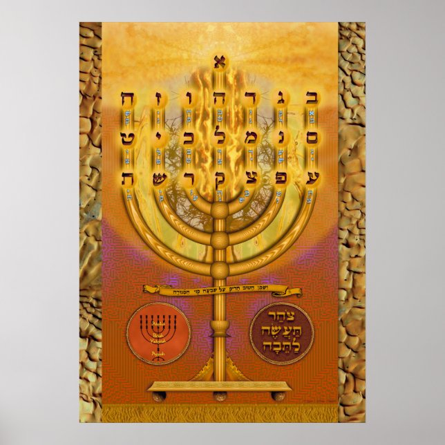 Shemen ha Tov Menorah Poster (Framsidan)