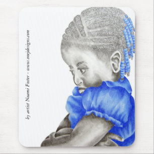 Shemiah blått Mousepad Musmatta