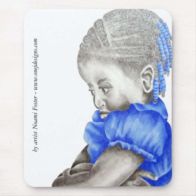 Shemiah blått Mousepad Musmatta (Framsidan)