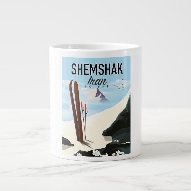 Shemshak Iran Ski poster. Jumbo Mugg (Framsidan)