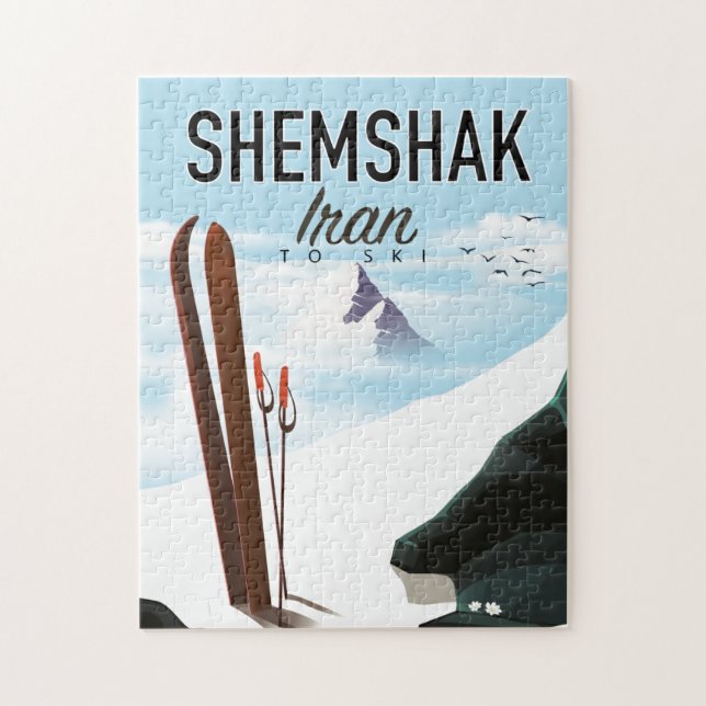 Shemshak Iran skidposter. Pussel (Vertikal)