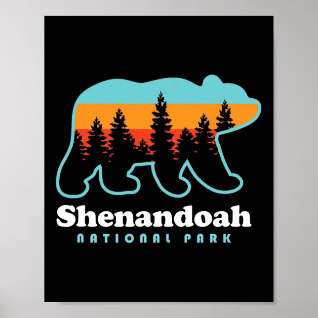 Shenandoah National Park Bear Shenandoah Valley  Poster (Framsidan)