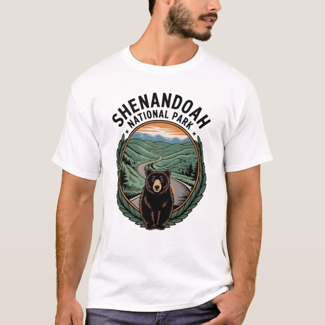 Shenandoah National Park Bear T Shirt (Framsida)