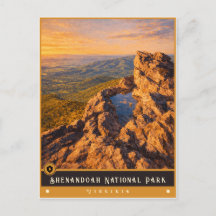 Shenandoah National Park | Gammal vykort