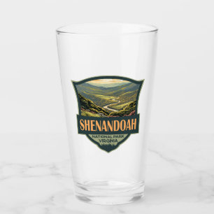 Shenandoah National Park Illustration Travel Retro Glaskopp