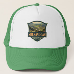 Shenandoah National Park Illustration Travel Retro Keps