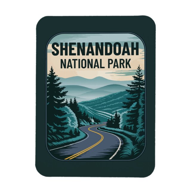 Shenandoah National Park Landscape Magnet (Vertikal)