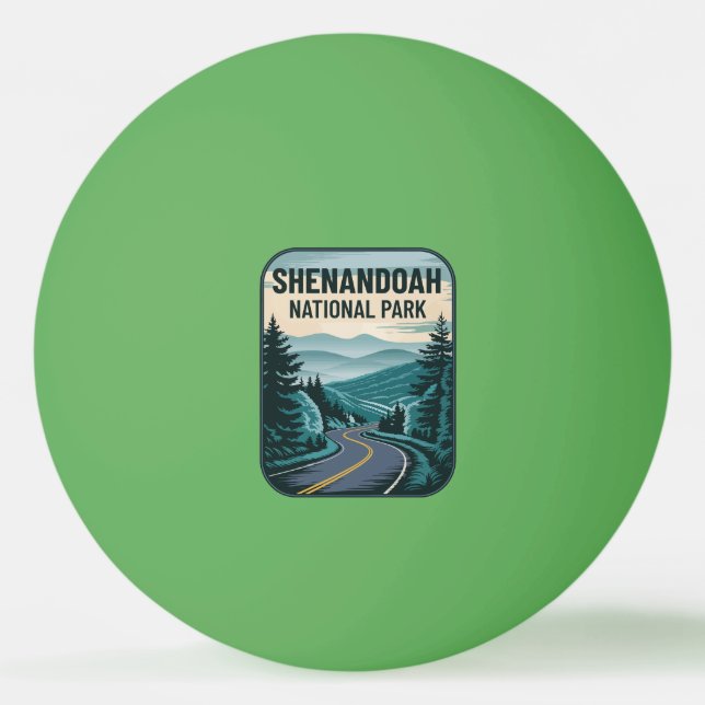 Shenandoah National Park Landscape Pingisboll (Framsidan)